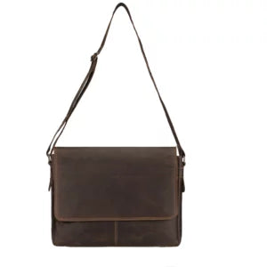 Richmond Messenger Dark Brown Leather Bag