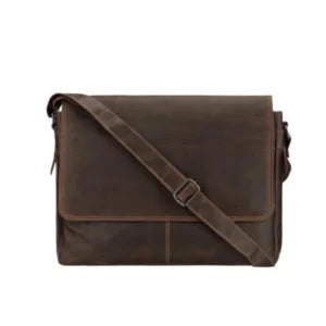 Richmond Messenger Dark Brown Leather Bag
