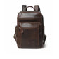 Alpha Brown Buffalo Leather Travel Backpack